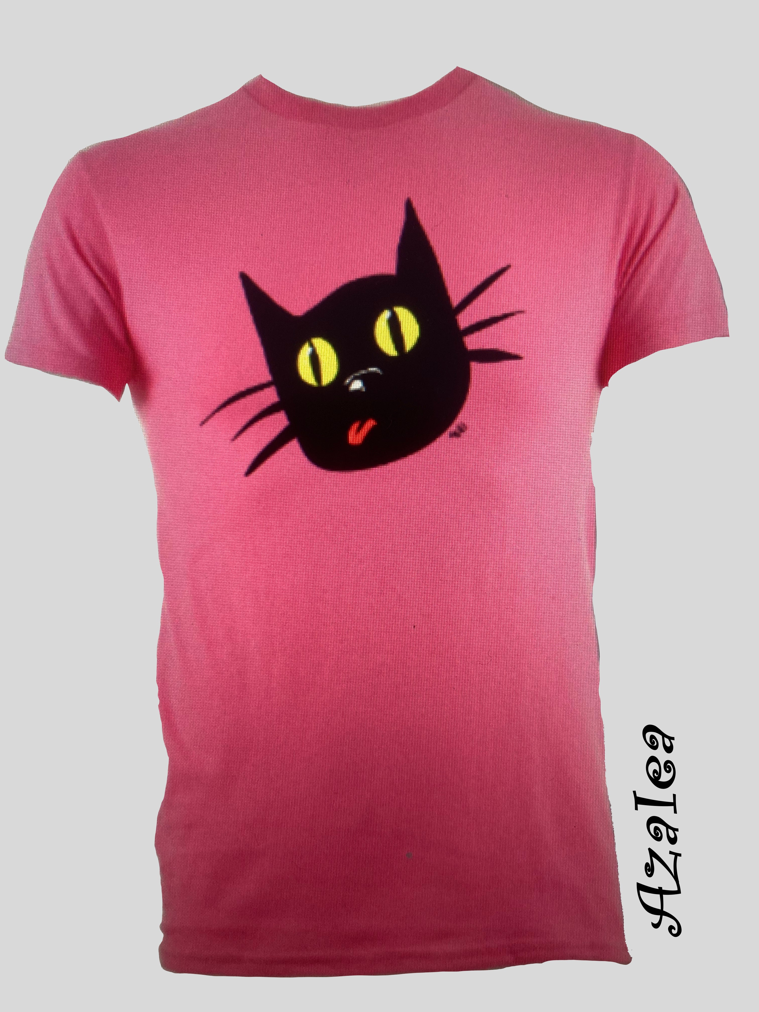 Cheeky Black Cat Tee